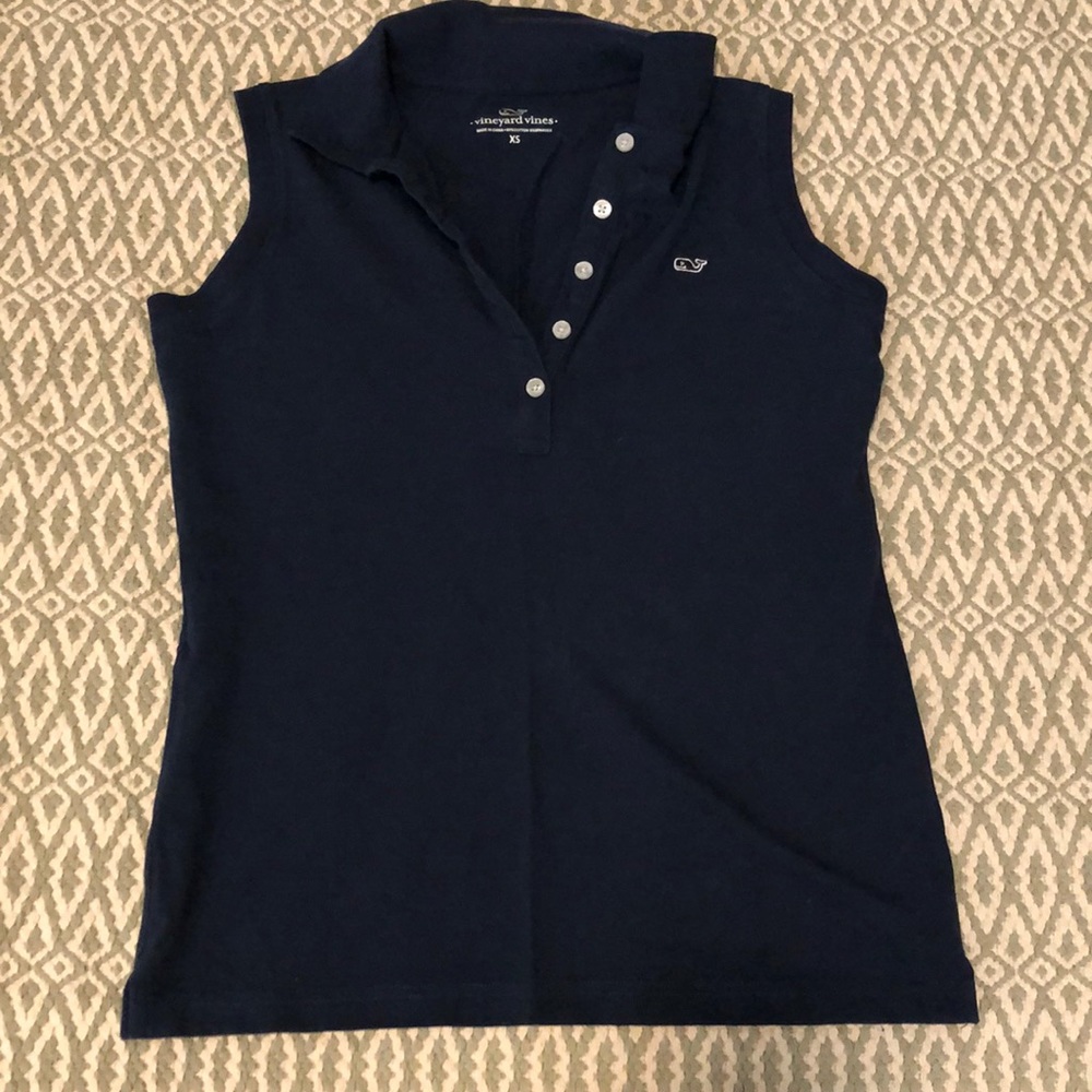 Vineyard Vines Navy Polo Tank